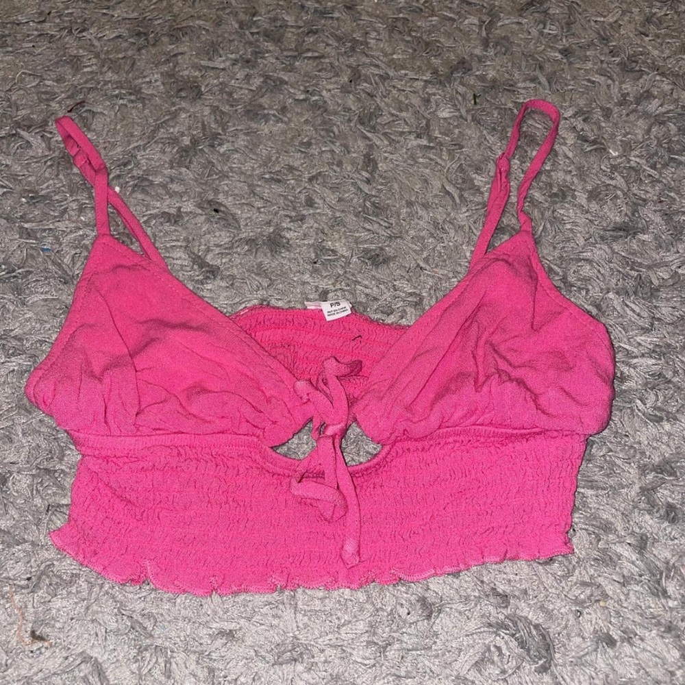 Garage Pink Crop Top